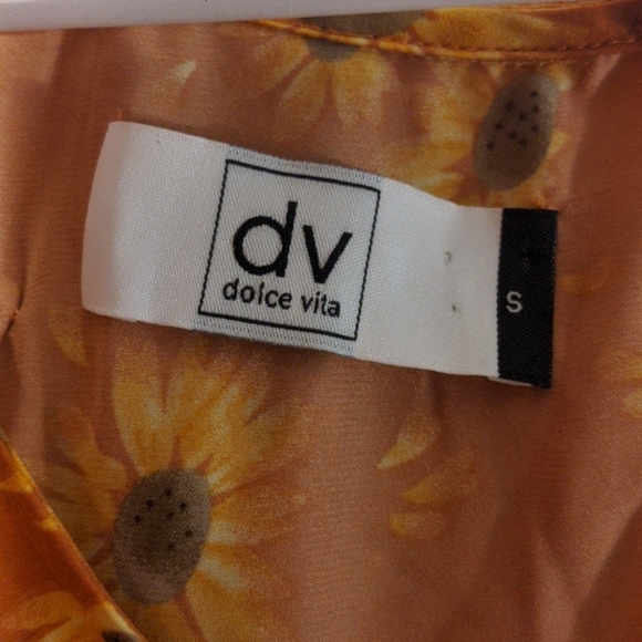 Dolce Vita orange blouse, size S - Picture 2 of 5